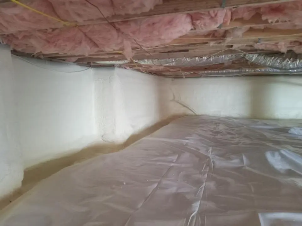 Crawl space encapsulation with closed-cell spray foam for Spray Foam Roofing in Owensboro